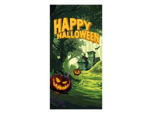 Banner Happy Halloween haunted forest 90 x 180 cm