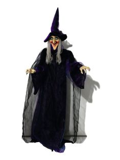 Halloween-figuur Heks, geanimeerd 175cm